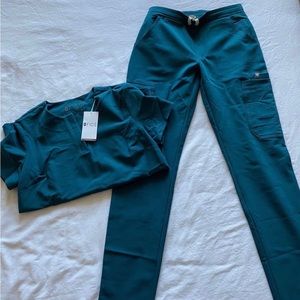 FIGS XXS Caribbean blue